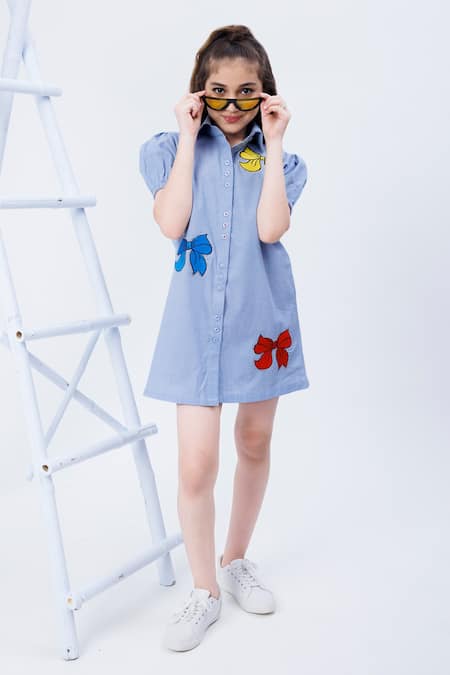 Hoity Moppet Y Knot Embroidered Dress 