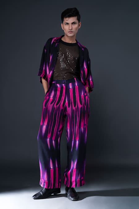 Dark Hour Abstract Print Pant 