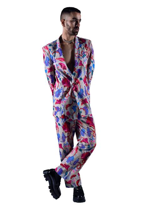 Buy Dark Hour Multi Color 100% Cotton Suiting Print Flower Vine Pant Online at Aza Fashions Buy_Dark Hour_Multi Color 100% Cotton Suiting Print Flower Vine Pant _Online_at_Aza_Fashions