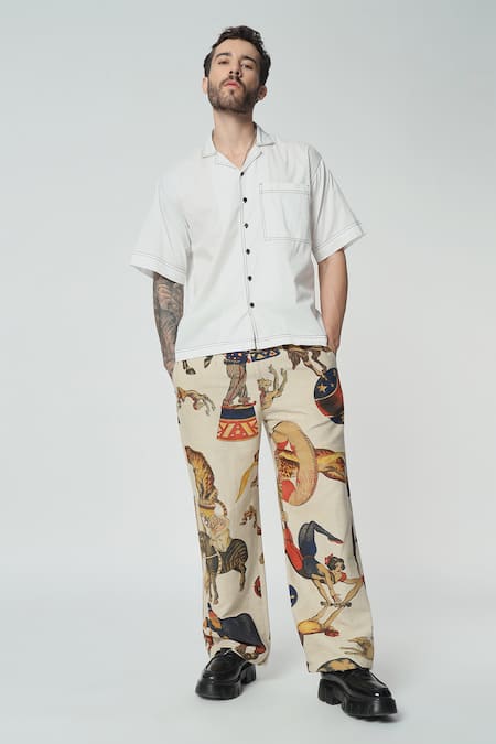 Dark Hour Circus Inspired Print Pant 