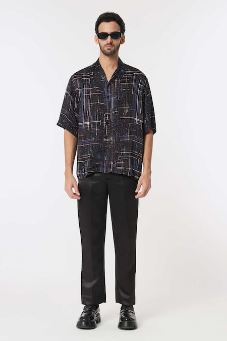 Dark Hour Abstract Graphic Print Shirt 