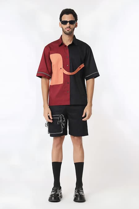 Dark Hour Detachable Pocket Side Tape Shorts 