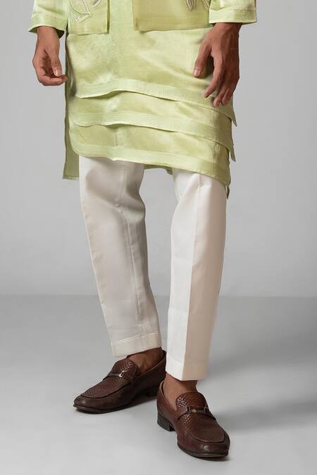 PAARSH Green Linen, Satin, Organza, Cotton Embroidery Hand Kurta Set With Nehru Jacket Online at Aza Fashions PAARSH_Green Linen, Satin, Organza, Cotton Embroidery Hand Kurta Set With Nehru Jacket _Online_at_Aza_Fashions