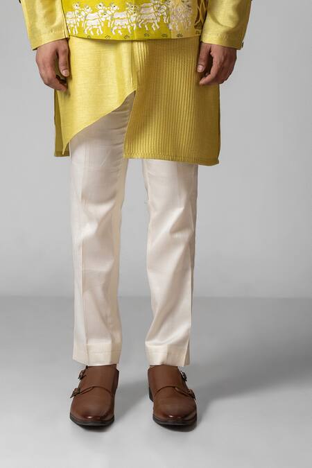 PAARSH Green Bamboo Embroidery Govardhan Hand Kurta Set Online at Aza Fashions PAARSH_Green Bamboo Embroidery Govardhan Hand Kurta Set _Online_at_Aza_Fashions