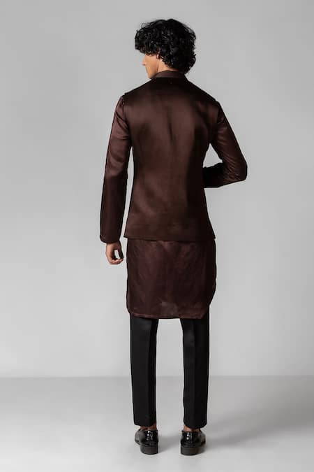 PAARSH Starry Night Hand Embroidered Kurta Set 