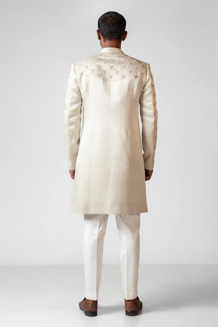 PAARSH Dolce Embroidered Achkan With Pant 
