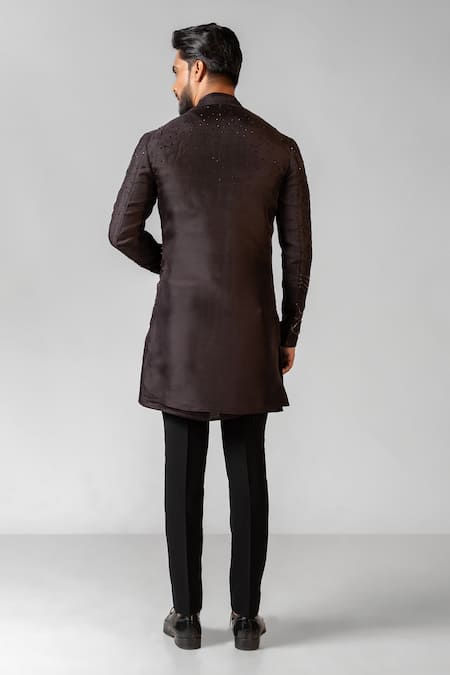 PAARSH Cascade Embroidered Achkan & Pant Set 