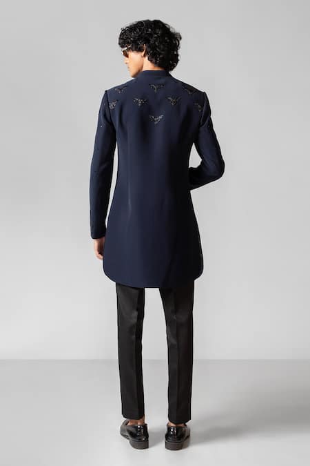 PAARSH Macaow Embroidered Achkan With Pant 