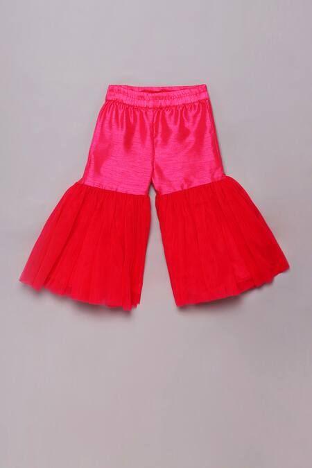 Buy Tutus By Tutu Multi Color Georgette Embroidered Mirror Work Tie Dye Kurta With Sharara Online at Aza Fashions Buy_Tutus By Tutu_Multi Color Georgette Embroidered Mirror Work Tie Dye Kurta With Sharara_Online_at_Aza_Fashions