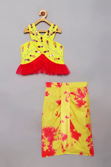 Tutus by Tutu Tie Dye Top With Draped Skirt 