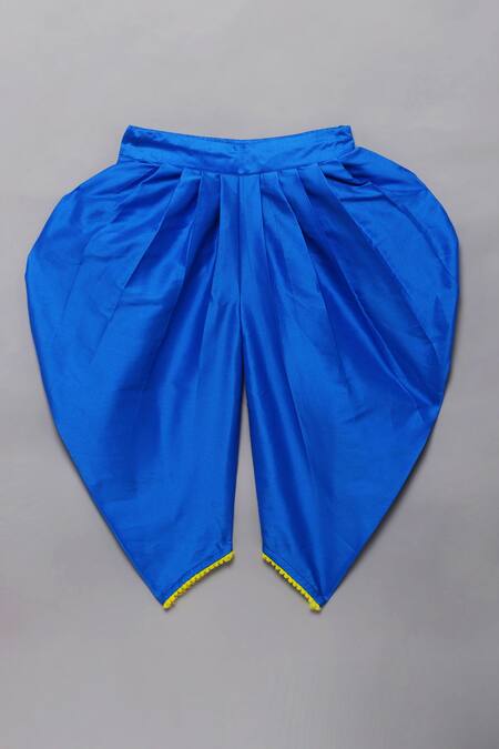 Buy Tutus By Tutu Blue Tafeta Silk Hand Embroidered Mirror Work Kurta With Dhoti Pant Online at Aza Fashions Buy_Tutus By Tutu_Blue Tafeta Silk Hand Embroidered Mirror Work Kurta With Dhoti Pant_Online_at_Aza_Fashions