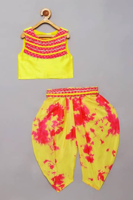 Tutus by Tutu Tie Dye Top With Dhoti Pant 