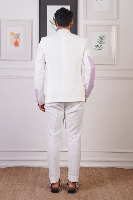 Ankur J Abstract Cutwork Pattern Blazer & Pant Set 