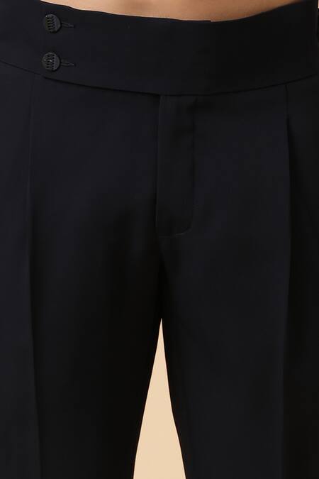 Kudrat Couture_Blue Italian Embroidery Aari Anubis Kurta Set_at_Aza_Fashions