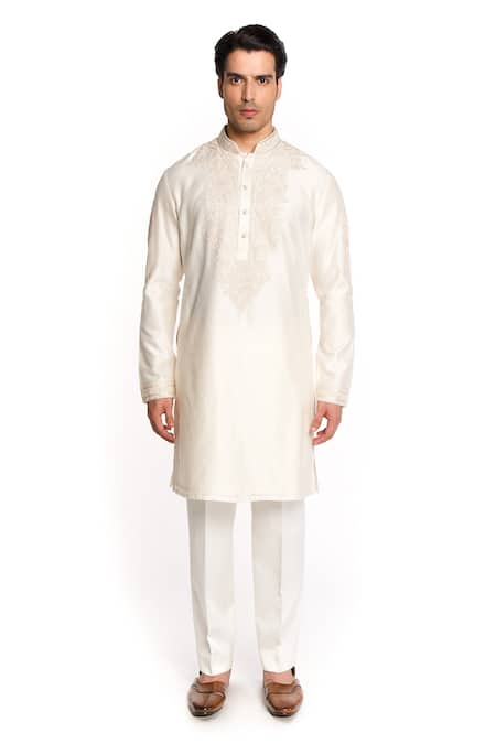 ARJUUN KILACHAND Resham Embroidered Straight Kurta 