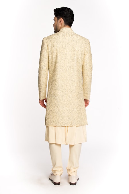 Arjuun Kilachand Dori Embroidered Sherwani With Kurta Set 