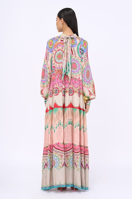 Siddhartha Bansal Maybelline Samsara Engineered Print Dress 