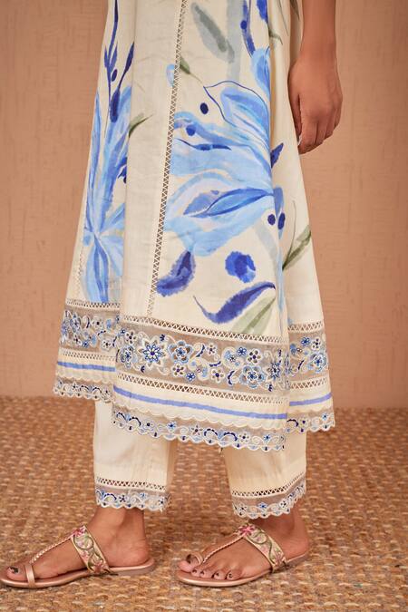 Buy Bhawna Sethi Yellow Cotton, Canary Floral Print A-line Sleeveless Kurta Set With Dupatta Online at Aza Fashions Buy_Bhawna Sethi_Yellow Cotton, Canary Floral Print A-line Sleeveless Kurta Set With Dupatta _Online_at_Aza_Fashions