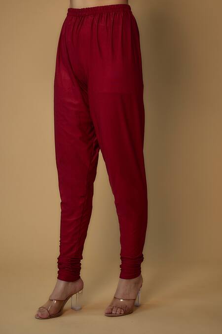 Buy_FATIZ_Red Georgette, Lycra Cut Work, Sequins Sheer Embellished Yoke Anarkali Pant Set _Online_at_Aza_Fashions