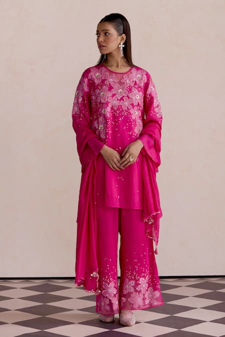 One Not Two Sequins Work Scalloped Dupatta 