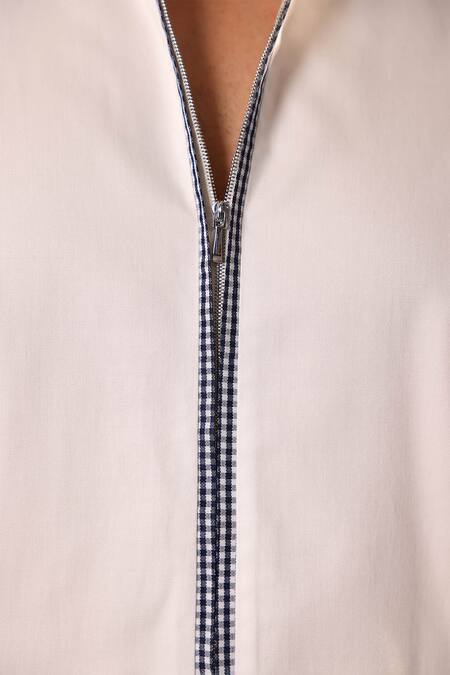 Buy Abkasa White Cotton Embroidery Antillia Shirt Online at Aza Fashions Buy_Abkasa_White Cotton Embroidery Antillia Shirt _Online_at_Aza_Fashions