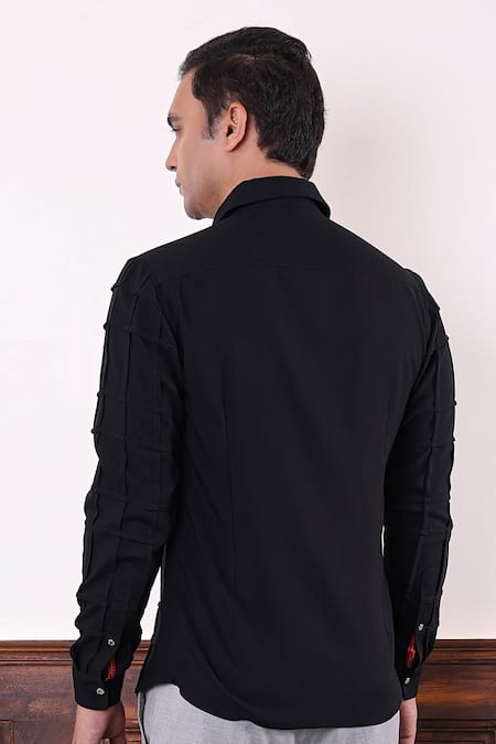 Abkasa Orbium Square Pattern Shirt 