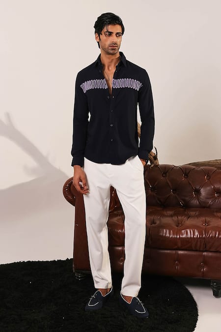 Abkasa Pierre Embroidered Shirt 