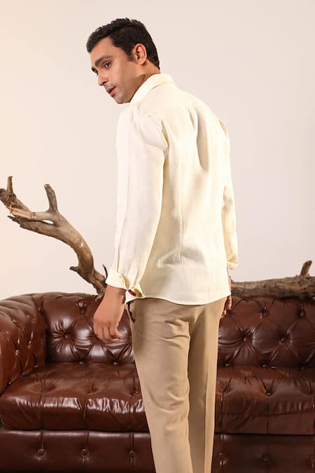 Abkasa Mirak Floral Embroidered Shirt 