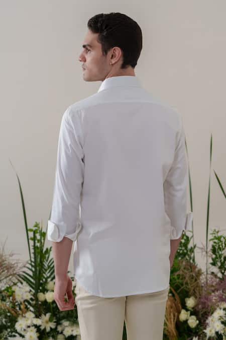 Amrit Dawani Face Embroidered Shirt 