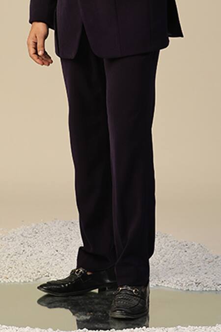 Shop Kudrat Couture Purple Imported Italian Suit Set Online at Aza Fashions Shop_Kudrat Couture_Purple Imported Italian Suit Set_Online_at_Aza_Fashions