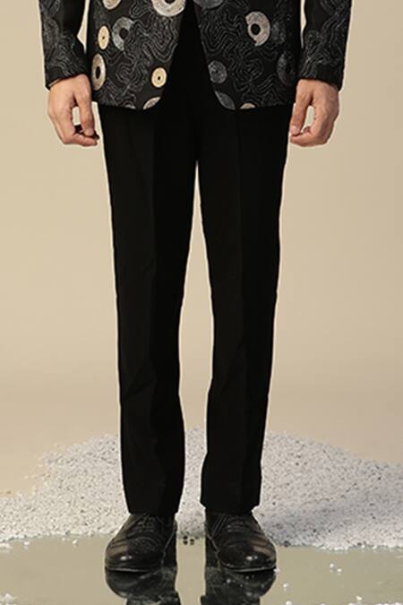 Buy Kudrat Couture Black Imported Italian Embroidered Thread Laxmi Round Motif Suit Set Online at Aza Fashions Buy_Kudrat Couture_Black Imported Italian Embroidered Thread Laxmi Round Motif Suit Set_Online_at_Aza_Fashions