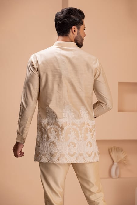 Amit Arora Crochet Embroidered Short Kurta 