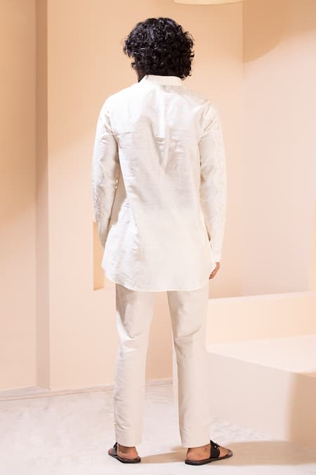 Amit Arora Crochet Embroidered Short Kurta 