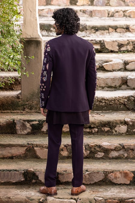 Amit Arora Thread Embroidered Bandhgala With Kurta Set 