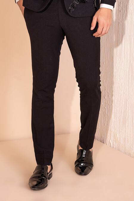 Amit Arora Black Kota Doria Sequins Astron Embellished Tuxedo With Pant at Aza Fashions Amit Arora_Black Kota Doria Sequins Astron Embellished Tuxedo With Pant _at_Aza_Fashions