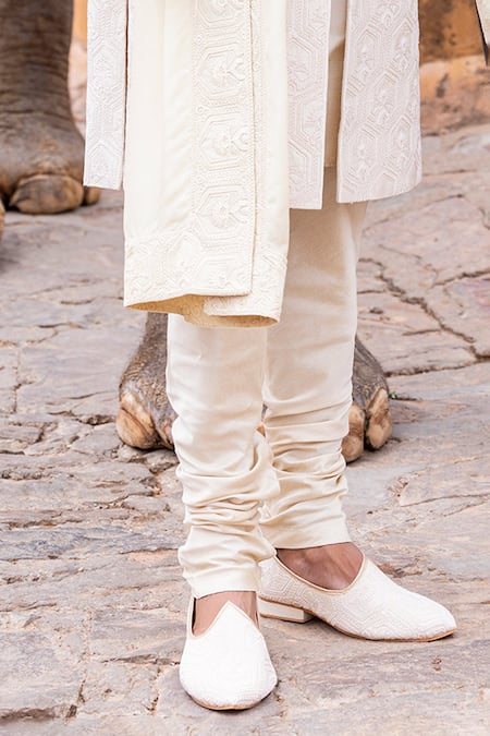 Amit Arora Gold , Cotton, Organza Embroidery Hexagon Phool Sherwani Set Online at Aza Fashions Amit Arora_Gold , Cotton, Organza Embroidery Hexagon Phool Sherwani Set _Online_at_Aza_Fashions