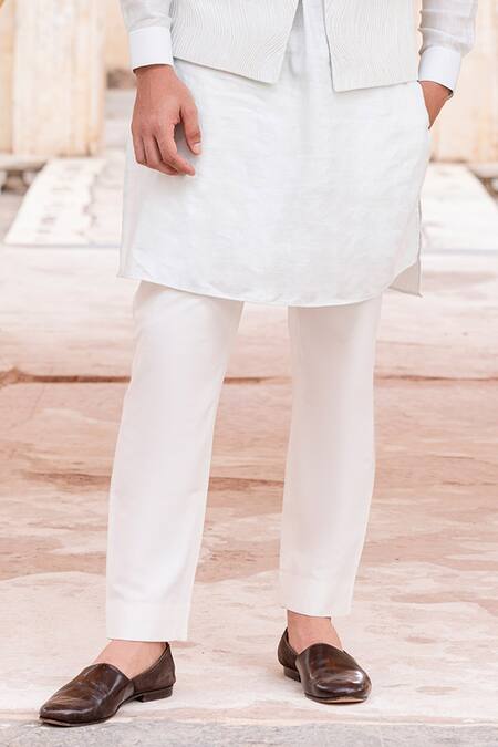 Amit Arora Blue Cotton, Silk Diamonds Swirl Leather Dori Embroidered Bundi Set Online at Aza Fashions Amit Arora_Blue Cotton, Silk Diamonds Swirl Leather Dori Embroidered Bundi Set _Online_at_Aza_Fashions