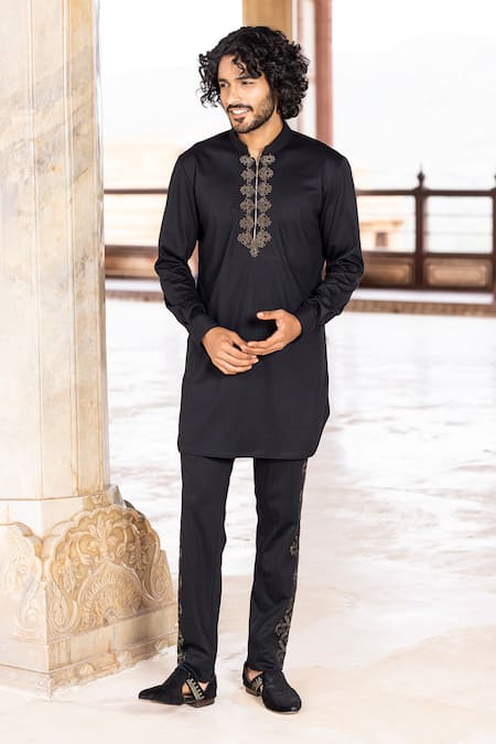 AMIT ARORA Hand Embroidered Kurta With Pant 