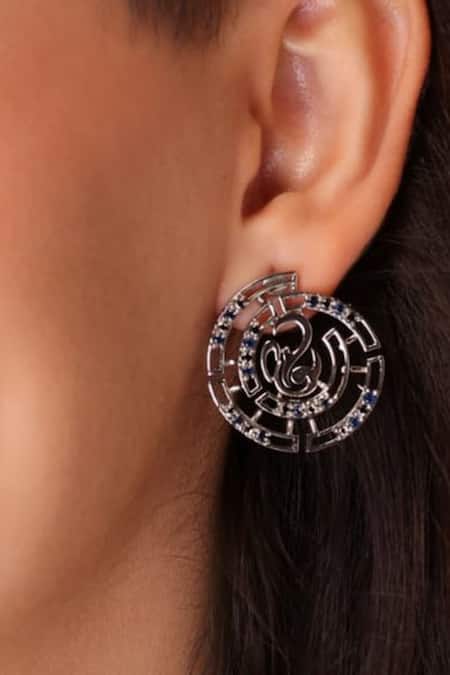 Gaurish Bespoke Jewellery Le Cercle Stone Studded Earrings 