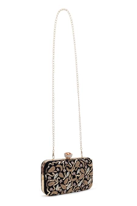 House Of Webhin Dabka Embroidered Clutch 