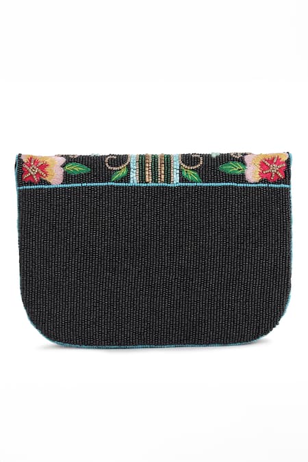 House Of Webhin Butterfly Beaded Envelope Bag 