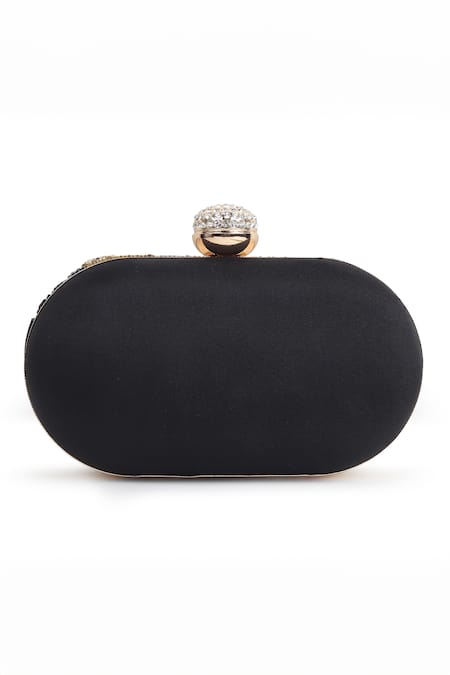 House Of Webhin Cutdana Embellished Oval Clutch 