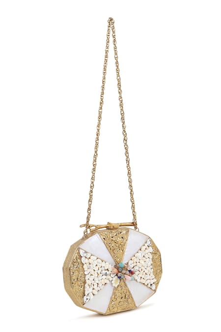 House of Webhin Gleam Embellished Clutch 