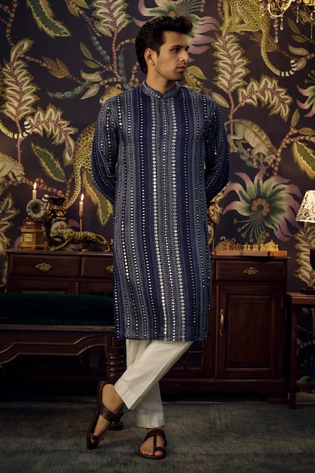 Kasbah Mirror & Thread Embroidered Kurta 