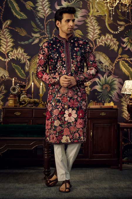 Kasbah Multi-Floral Embroidered Kurta 