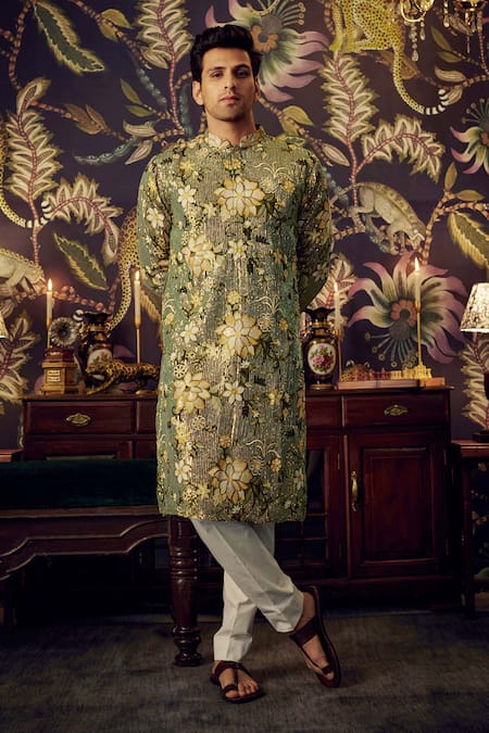 Kasbah Floral Embroidered Kurta 