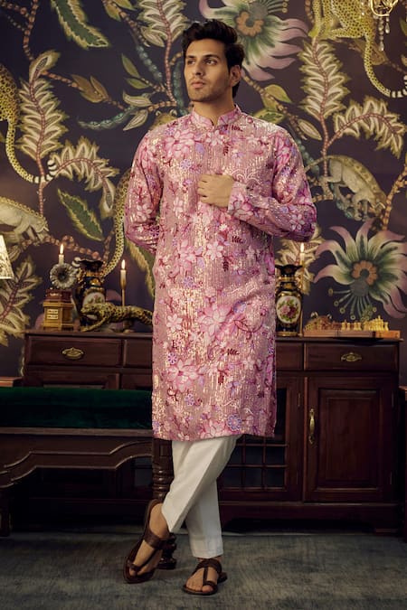 Kasbah Floral Work Kurta 