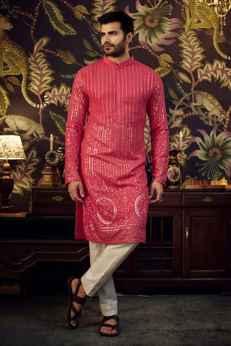 Kasbah Mirror & Thread Work Kurta 