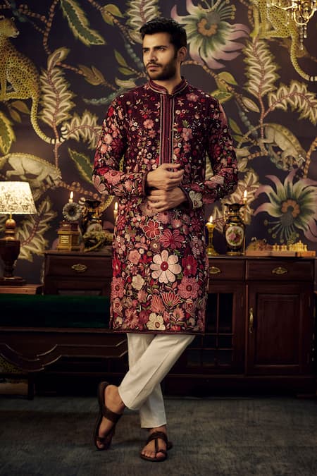 Kasbah Floral Embroidered Kurta 