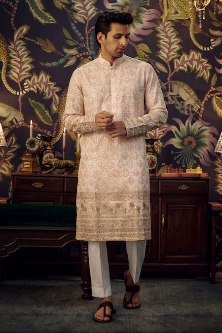 Kasbah Embroidered Full Sleeve Kurta 